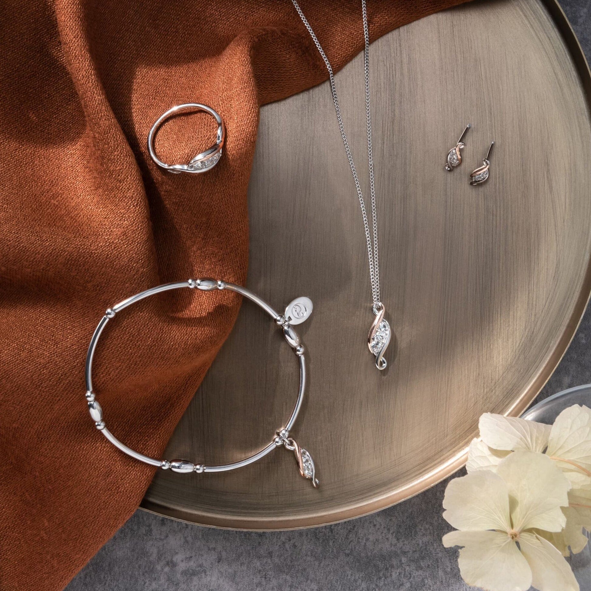 Clogau® Past Present Future® Sterling Silver Earrings with Topaz