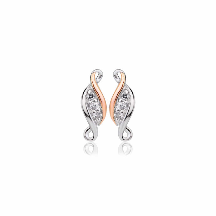 Clogau® Past Present Future® Sterling Silver Earrings with Topaz