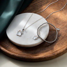Load image into Gallery viewer, Clogau® Paw Prints Sterling Silver Pendant with Topaz
