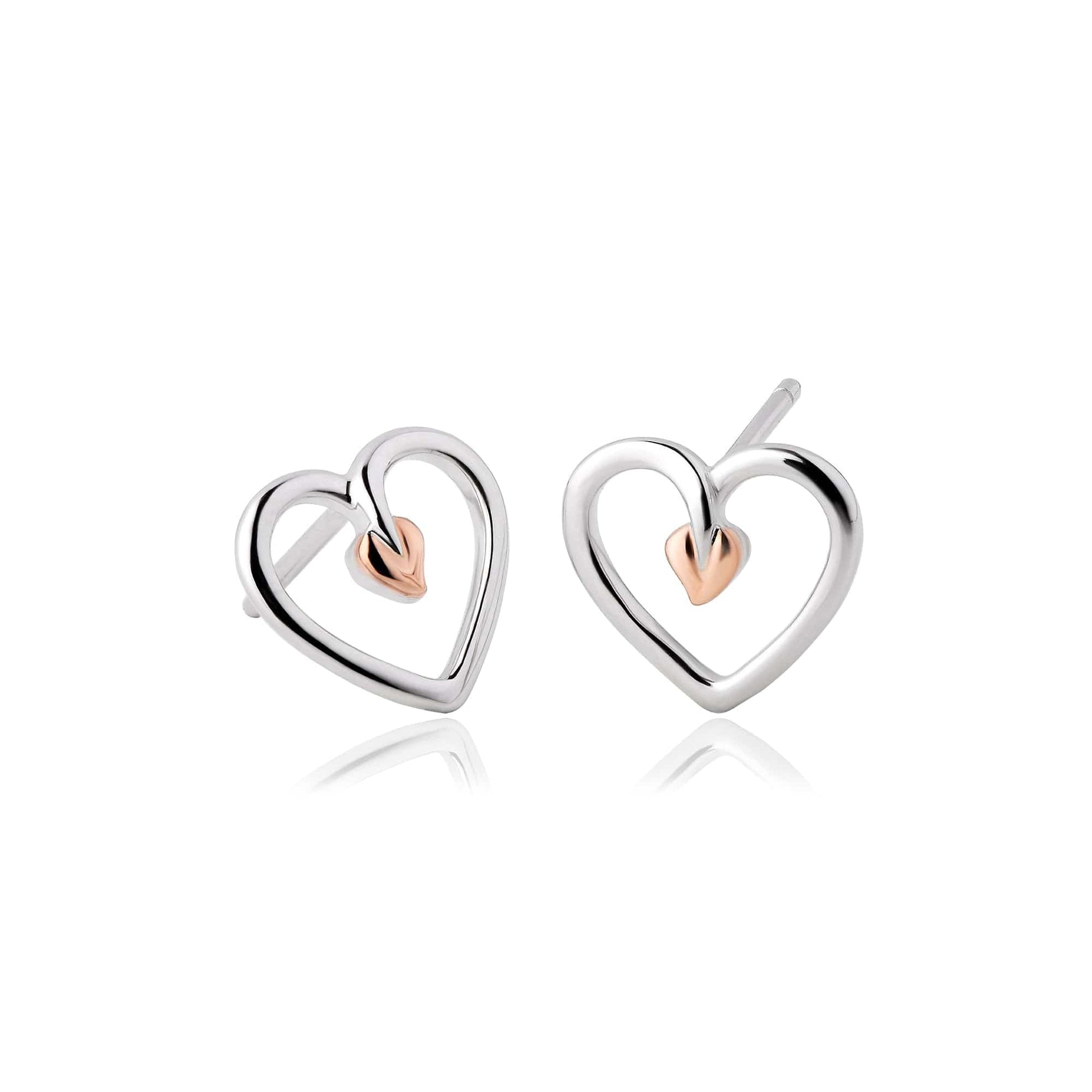 Clogau® Tree of Life® Sterling Silver Heart Stud Earrings