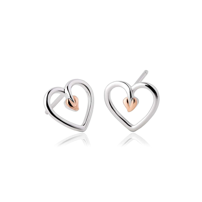 Clogau® Tree of Life® Sterling Silver Heart Stud Earrings
