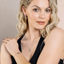 Load image into Gallery viewer, Clogau® Tree of Life® Sterling Silver Heart Stud Earrings
