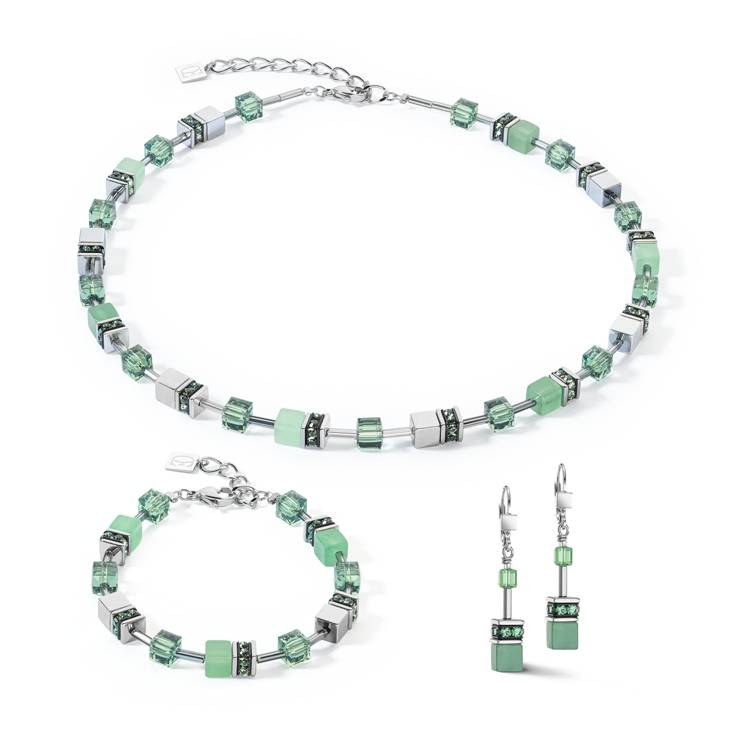 GeoCUBE¨ Green Earrings