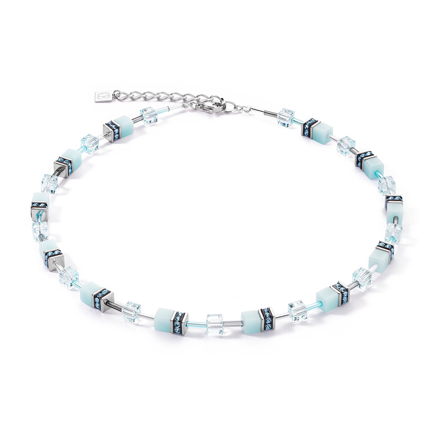 GeoCUBE® Iconic Necklace Light Aqua