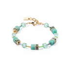 GeoCUBE Iconic Mono Gold Bracelet Green