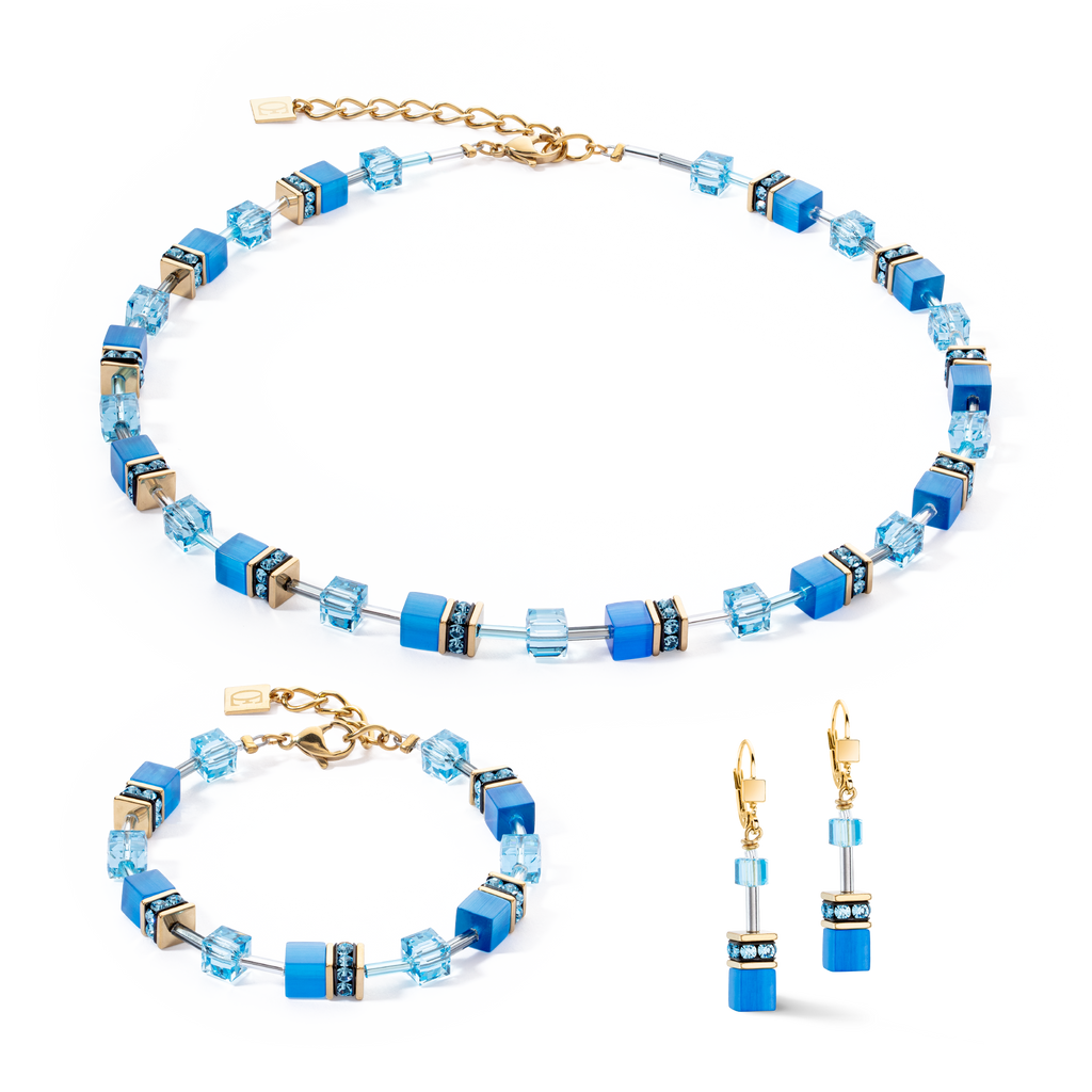 GeoCUBE Iconic Mono Gold Bracelet Turquoise
