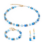 GeoCUBE Iconic Mono Gold Bracelet Turquoise