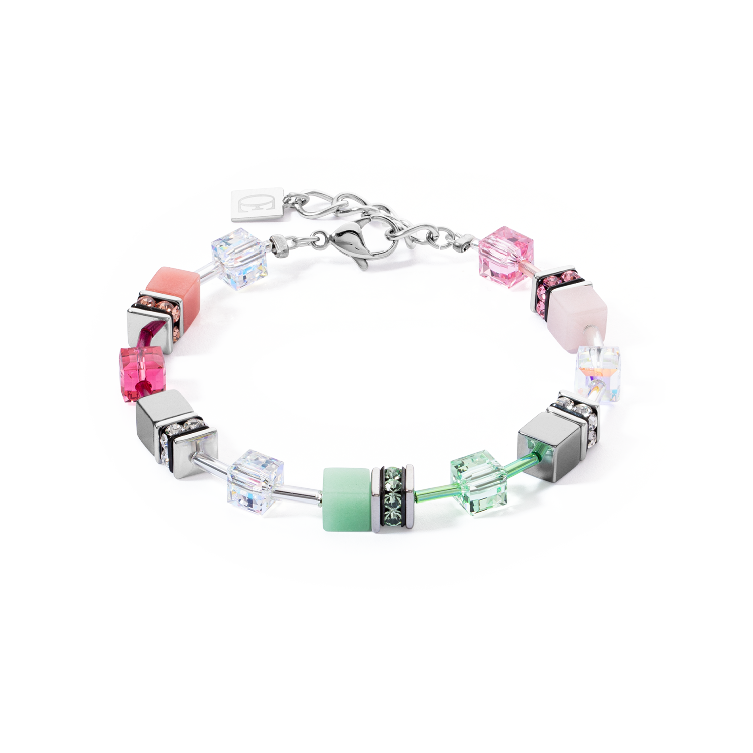 GeoCUBE Iconic Bracelet Green Pink
