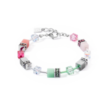 Load image into Gallery viewer, GeoCUBE Iconic Bracelet Green Pink

