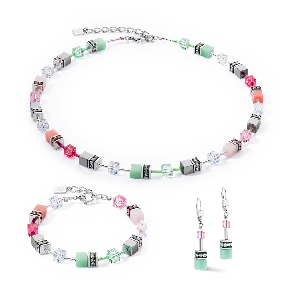 GeoCUBE Iconic Bracelet Green Pink