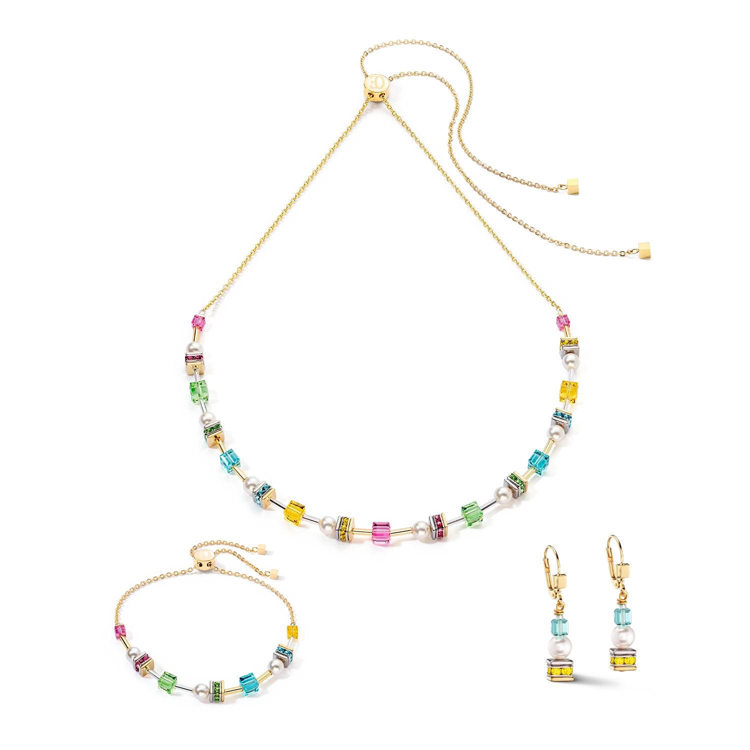 GeoCUBE¨ Multi-Colour Spring Earrings