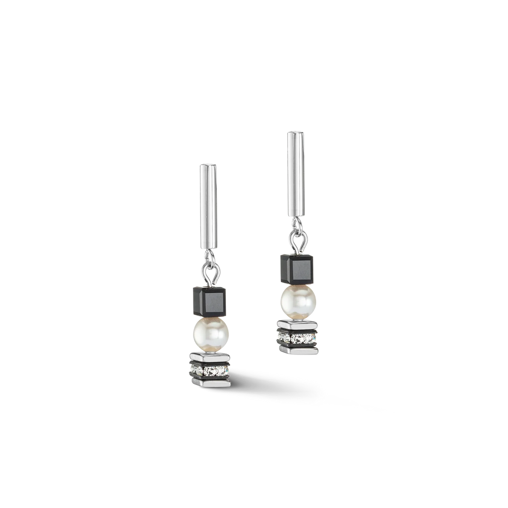 GeoCUBE¨ Black & Silver Earrings