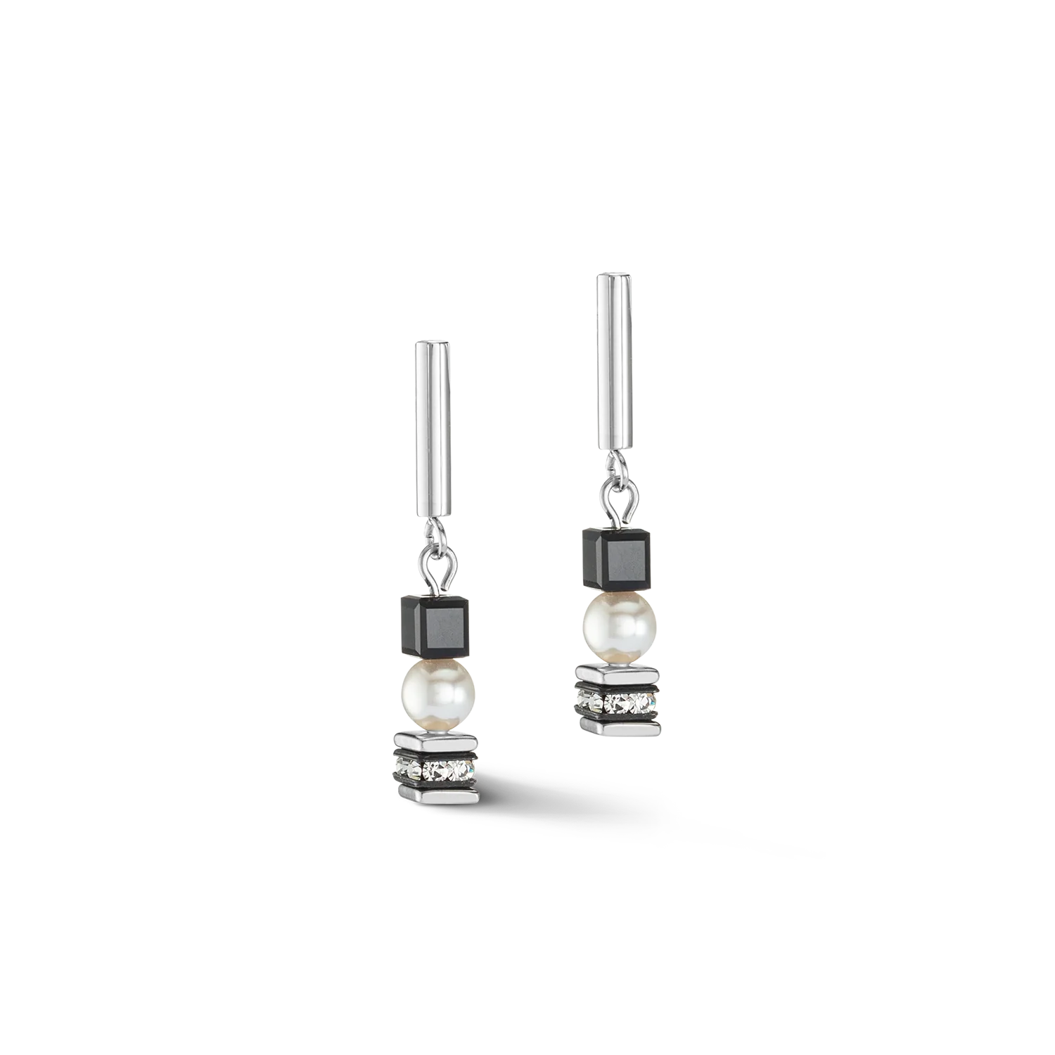 GeoCUBE¨ Black & Silver Earrings