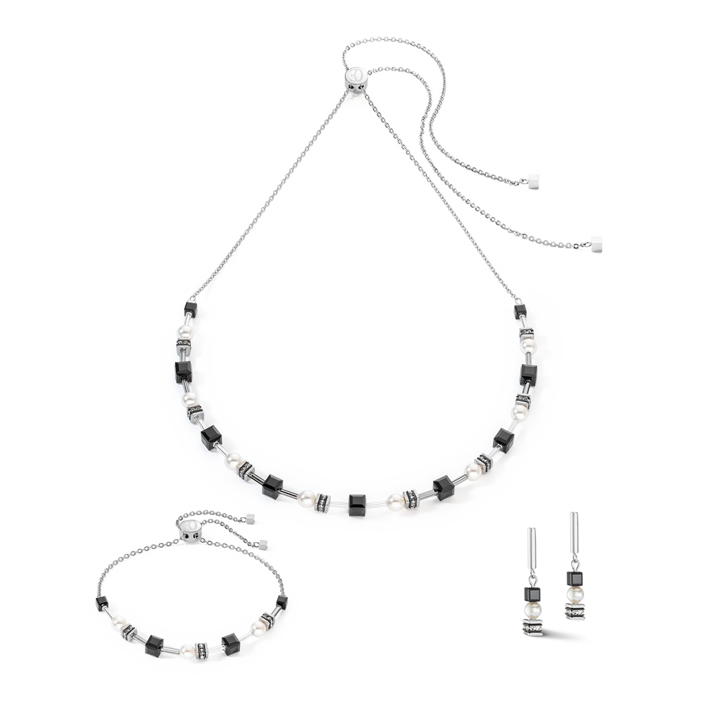 GeoCUBE¨ Black & Silver Earrings