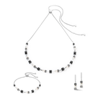 GeoCUBE¨ Black & Silver Earrings