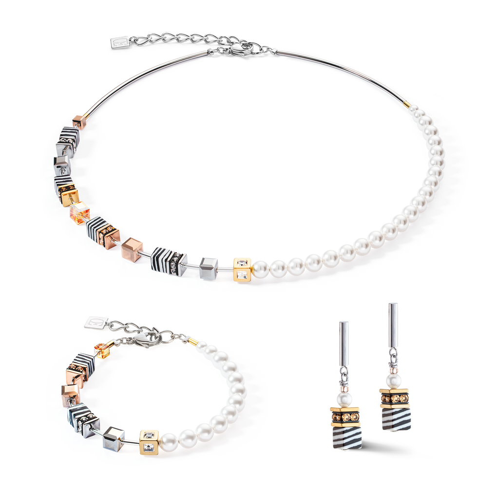 GeoCUBE® Fusion Festive earrings tricolour