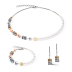 GeoCUBE® Fusion Festive earrings tricolour