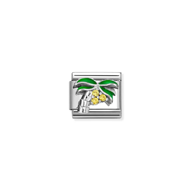 Nomination Silver Palm Tree CZ Charm