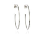 Palila 34mm Hoop Earrings Platinum Plated
