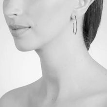 Load image into Gallery viewer, Palila 34mm Hoop Earrings Platinum Plated
