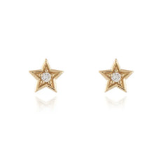Load image into Gallery viewer, Luna Star Stud Earrings Plated in Gold
