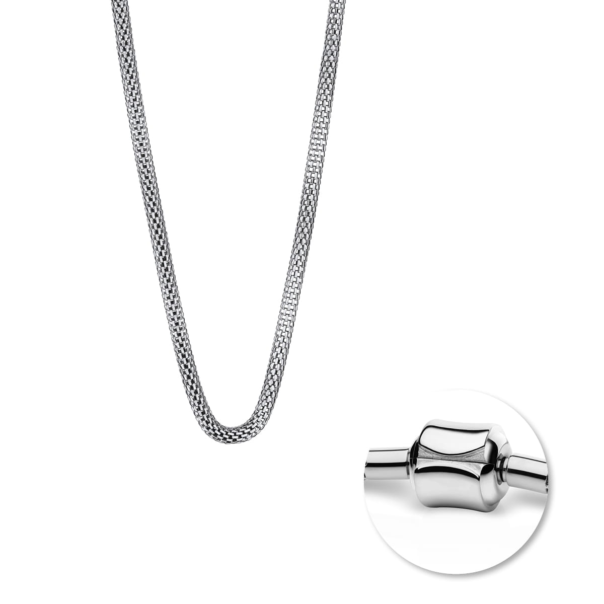 BERING Necklace Silver Stainless Steel