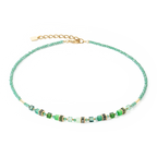 Necklace Mini Cubes Green