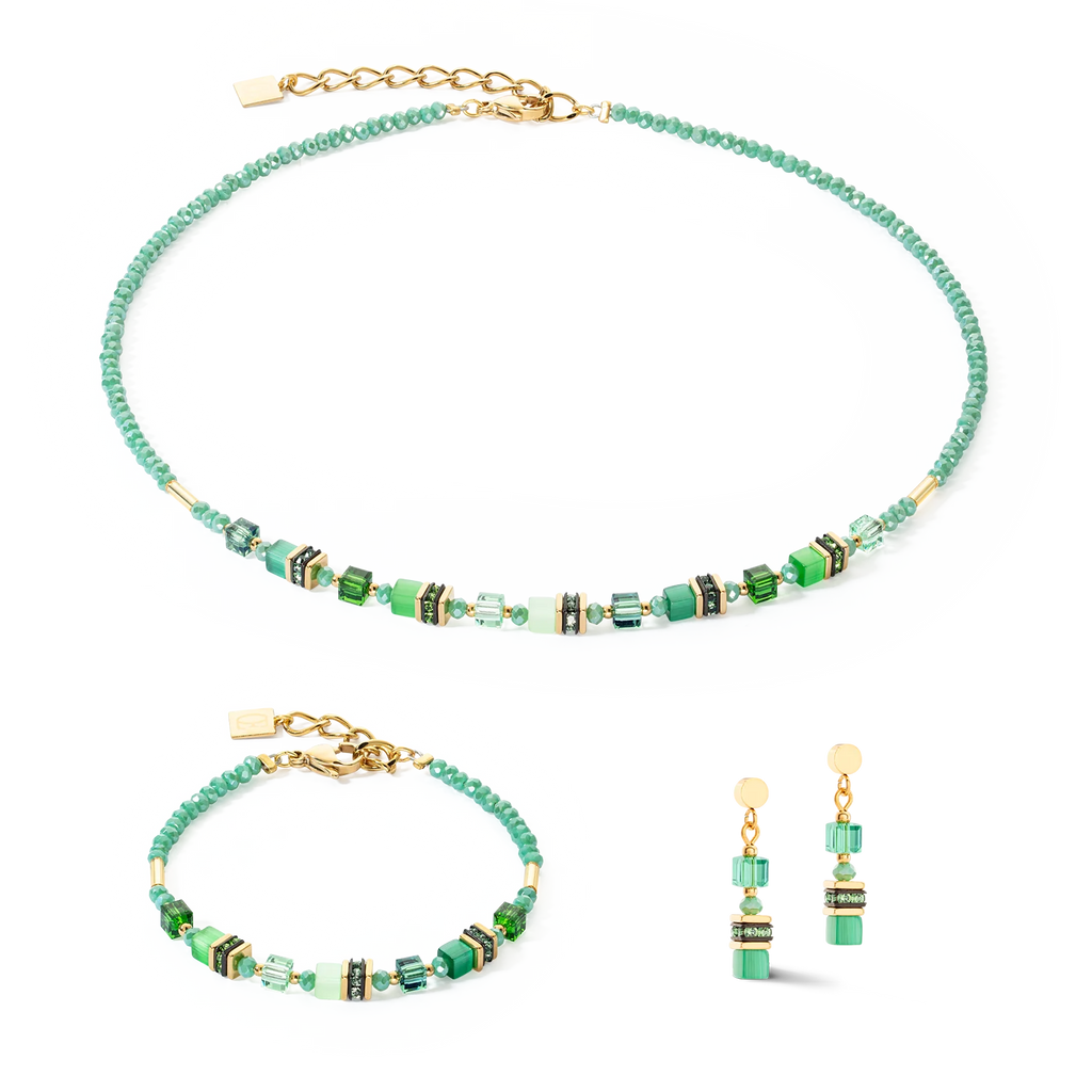 Bracelet Mini Cubes Green