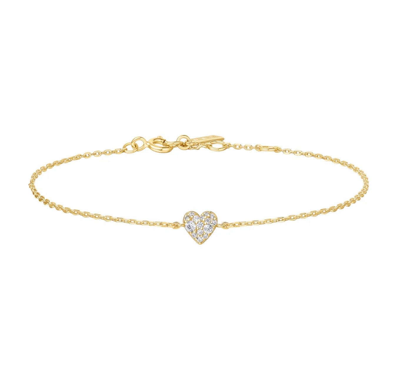 Gold Sweetheart Pavé Bracelet