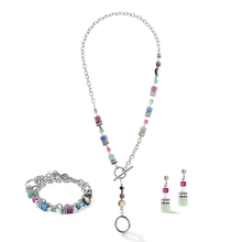 Load image into Gallery viewer, GeoCUBE® Fusion necklace Multicolour Gemstone
