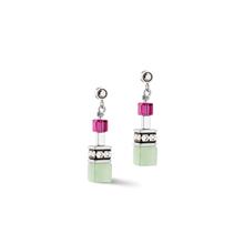 Load image into Gallery viewer, GeoCUBE® Fusion earrings Multicolour Gemstone
