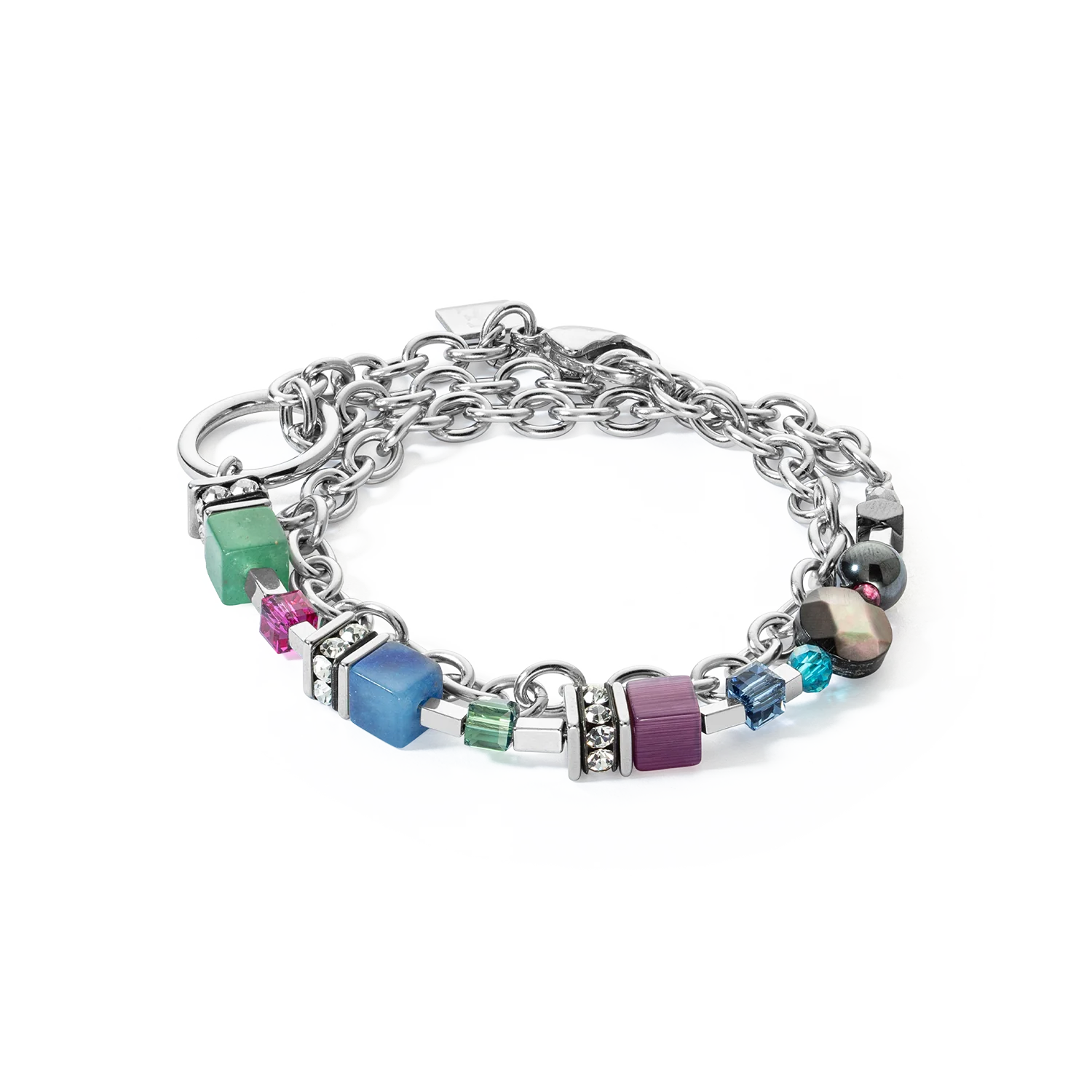GeoCUBE® Fusion bracelet Multicolour Gemstone