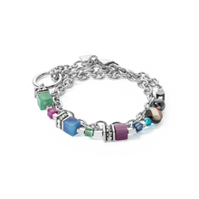 Load image into Gallery viewer, GeoCUBE® Fusion bracelet Multicolour Gemstone
