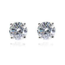 Load image into Gallery viewer, Lana with 8mm clear Swarovski Crystal Earrings
