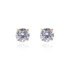 Lana Gold with Clear coloured Swarovski Crystal Earrings