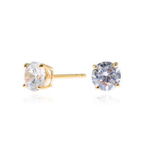 Load image into Gallery viewer, Lana Gold with Clear coloured Swarovski Crystal Earrings
