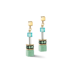 GeoCUBE¨ Green-Turquoise Earrings