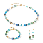 GeoCUBE¨ Green-Turquoise Earrings