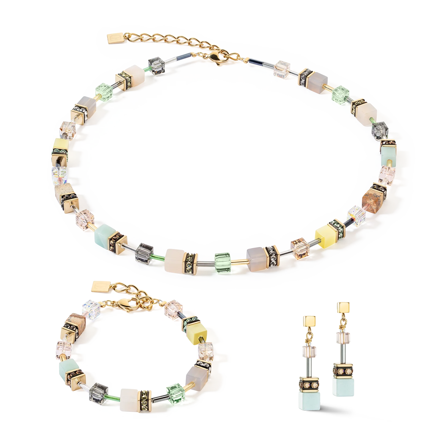 GeoCUBE¨ Multi-Colour Gentle Earrings