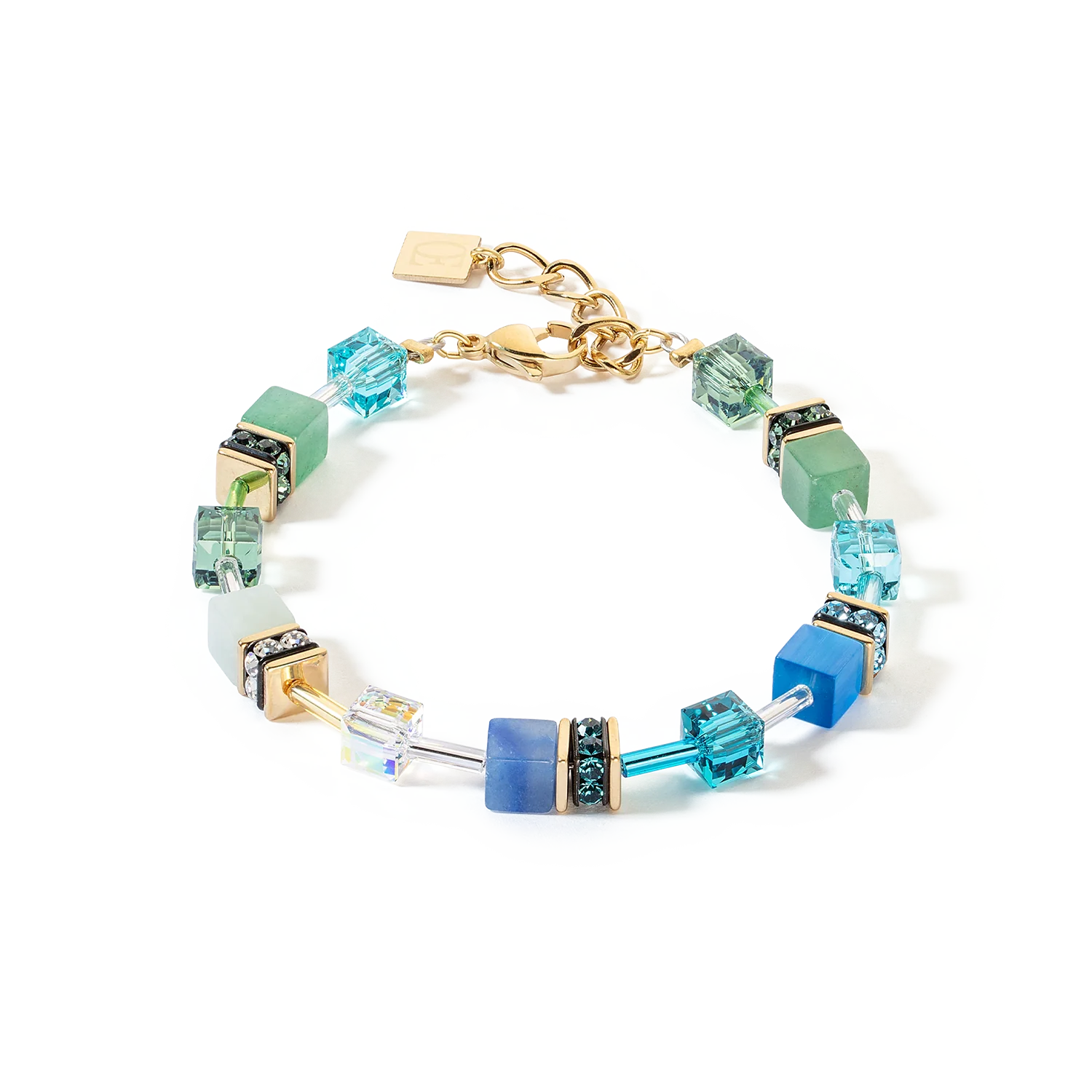 GeoCUBE® Iconic Precious bracelet green-turquoise