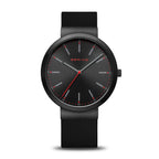 Bering Mens Black Watch with Black Silicone Strap 10141-402
