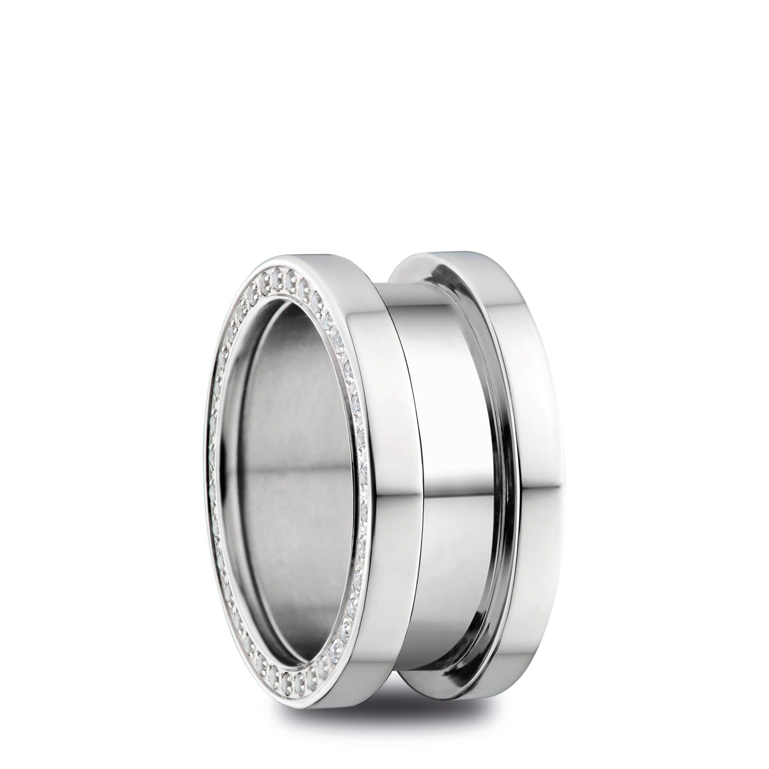 BERING Ring | Polished Stone Set | 525-17-X4 | Outer Ring