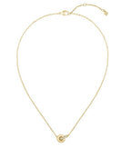 Ladies BOSS Live Precious Gold Plated Stainless Steel Circle Link Pendant Necklace
