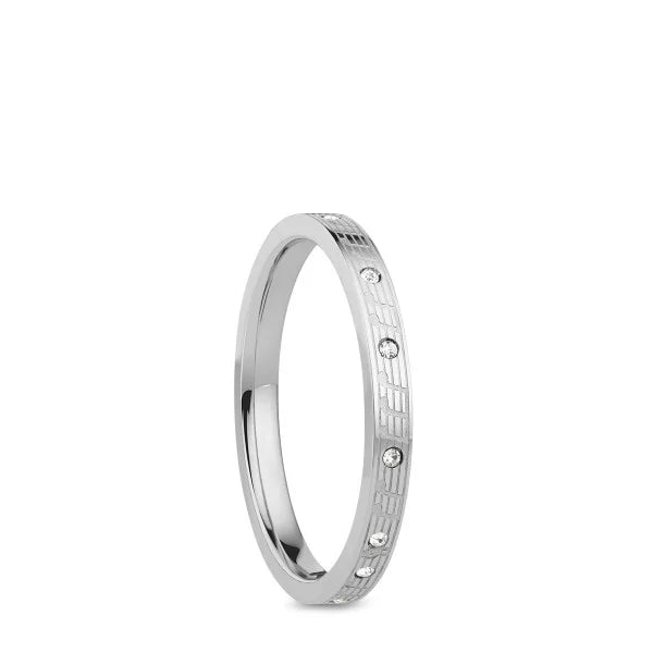 BERING ring | Grey and Crystal Symphony Melody | 598-13-X1 | Inner Ring