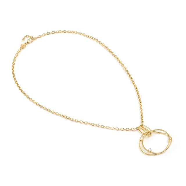 Nomination Rebel Art Gold Circle Pendant