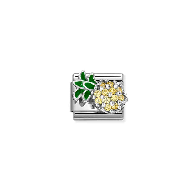 Nomination Silver Pineapple CZ Charm