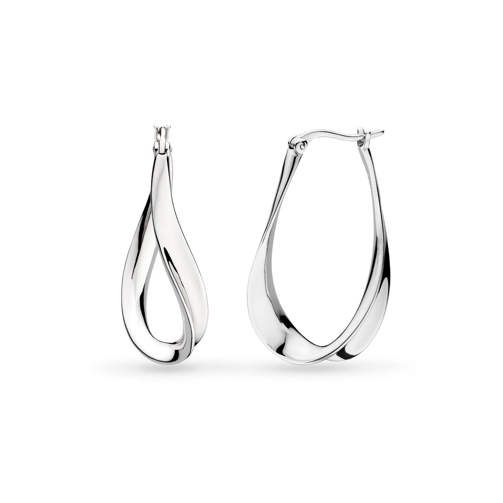 Serenity Grande Hoop Drop Earrings