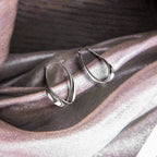 Serenity Grande Hoop Drop Earrings