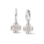 Clogau® Tree of Life® Sterling Silver Heart Drop-Hoop Earrings