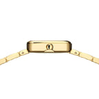 BERING Ladies Gold Rectangle Watch with White Dial 14520-734